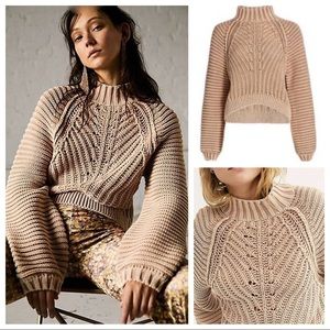 Free People Sweetheart Sweater in Sandcastle